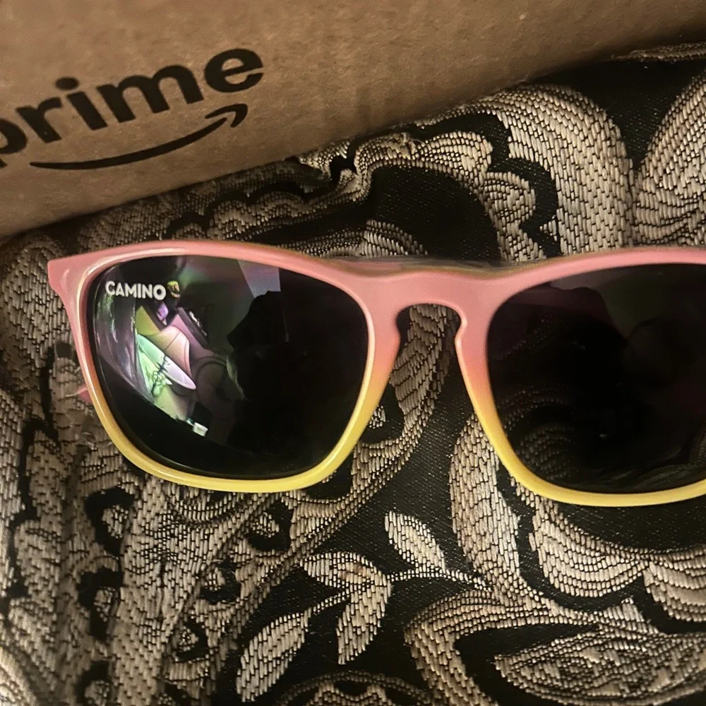 Camino Pink to Yellow Ombre Sunglasses